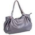 Parinda 11293 ARIANNA (Pewter) Pebble Grain Faux Leather Handbag